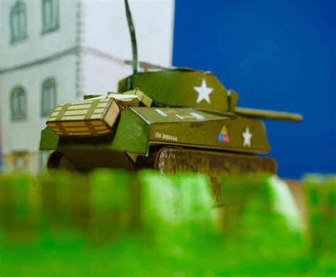 M4 Sherman With The Big Old 76mm Anti Tank Gun Visit Vazcrafts On Etsy