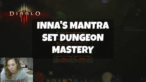 Set Dungeon Innas Mantra Mastery Diablo 3 Youtube