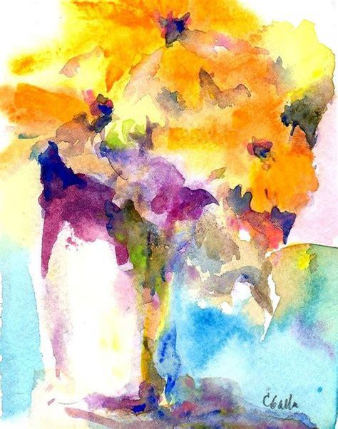 Watercolor Flowers Fine Art Giclee Print In By Corinnegallafineart 31