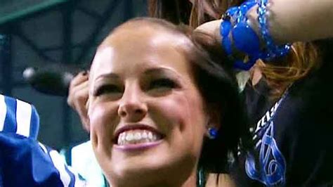 indianapolis colts cheerleaders shave heads to support coach battling leukemia fox news