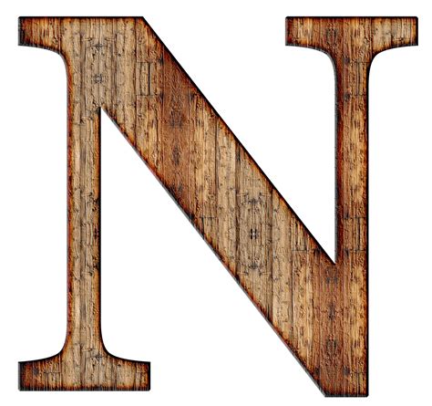 Wooden Capital Letter N Icons Png Free Png And Icons Downloads