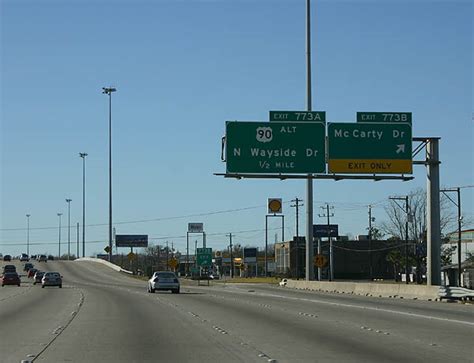 Interstate 10 West Baytown To Downtown Houston Aaroads Texas Highways