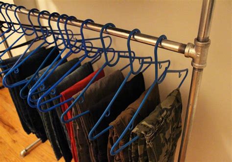 Industrial look single clothing rack. DIY Pipe Clothing Rack