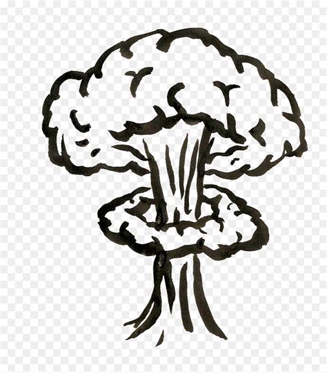 Nuclear Bomb Blast Png Explosion Drawing Transparent Png Vhv