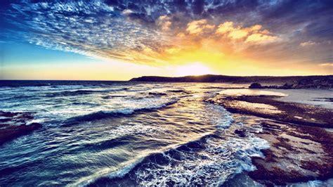 Nature Sea Sunset Sky Sunrise Wave Desktop Wallpaper 4k Ocean