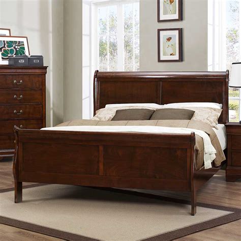 Mayville Sleigh Bed QUEEN Or FULL SIZE Marjen Of Chicago Chicago