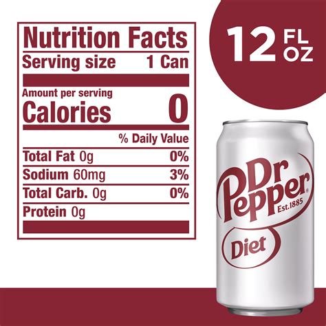 Diet Dr Pepper Soda 12 Fl Oz Cans 24 Pack Home And Garden