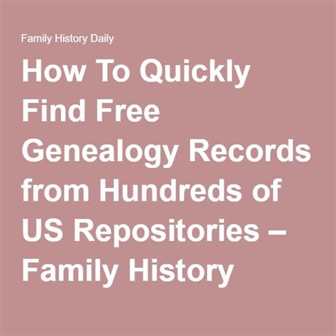 Free Genealogy Records At The Digital Public Library Of America