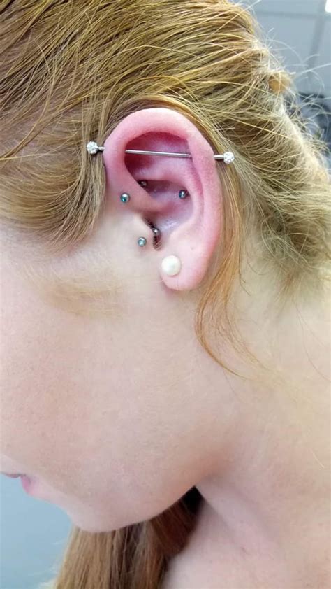 Industrial Piercing Pain, Healing Time, Cost (with 75+ Ideas) - Wild ...