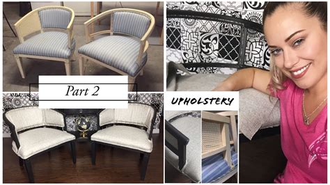 How to reupholster a chair: Trash Chairs Makeover : Reupholstering chairs found on the ...