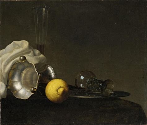 Netherlandish School 17th Century Still Life With Lemon 17th