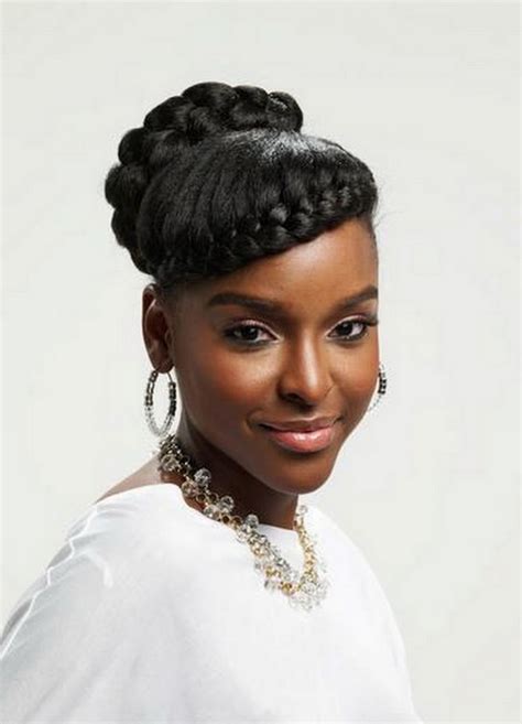 27 Natural Hair Braided Updo Hairstyles Hairstyle Catalog