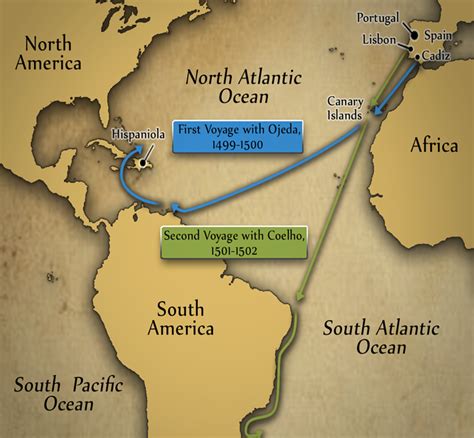 Christopher Columbus Second Voyage Map