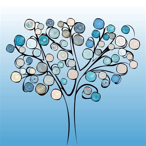 Tree Colorful Abstract Background Stock Vector Illustration Of