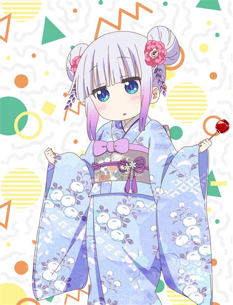Kimono Kanna Kobayashi San Chi No Maid Dragon Rawwnime
