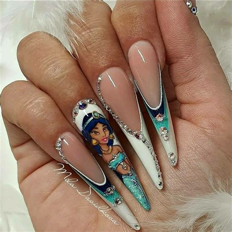 Princess Jasmine Boutique Nails In 2020 Boutique Nails Nail Art Disney Nails