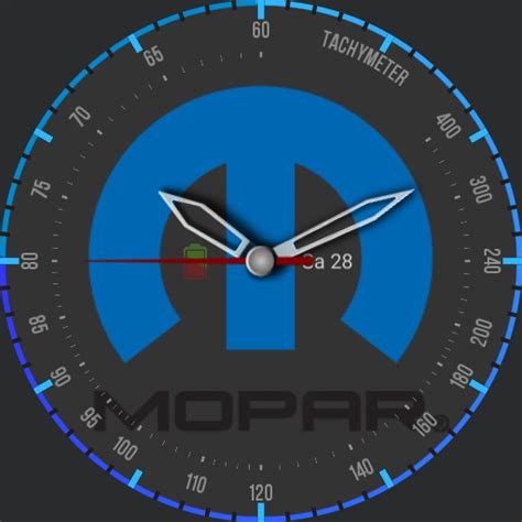 Mopar Blue Watchmaker The Worlds Largest Watch Face Platform