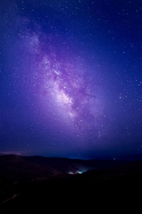 Download Wallpaper 800x1200 Starry Sky Milky Way Night Stars Sky