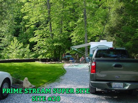 Rv Park Site Map Mountain Stream Rv Park