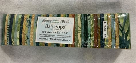 Bali Pop Strips Green Tea 40 Pieces 25 X 44 Hoffman