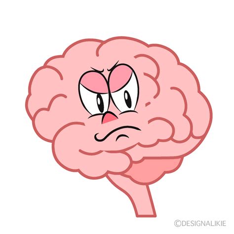 Free Angry Brain Cartoon Image｜charatoon
