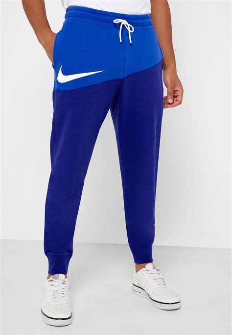 Buy Nike Blue Nsw Swoosh Sweatpants For Men In Mena Worldwide