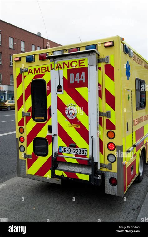 Dublin Fire Brigade Ambulance Stock Photo Alamy