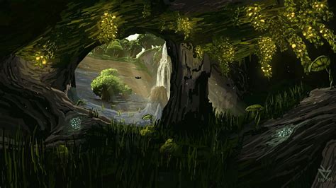 Minecraft Player Showcases Astonishing Lush Cave Wallpaper