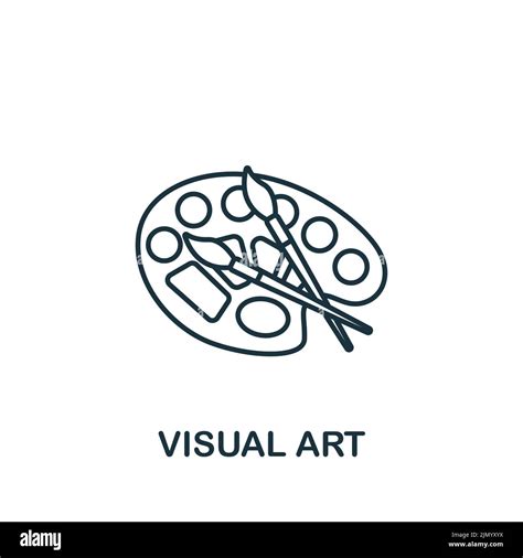Visual Art Icon Monochrome Simple Icon For Templates Web Design And