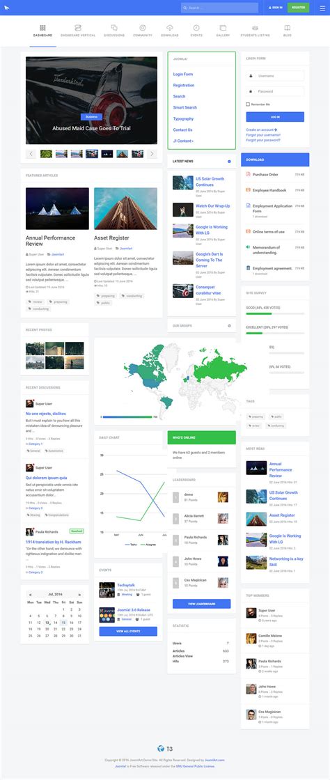 This is the best intranet guide 2021. JoomlArt Intranet v1.1.2 - dedicated intranet template for ...
