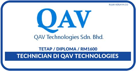 Kerja kosong pengurusan air selangor. Jawatan Kosong Terkini QAV Technologies ~ Technician ...
