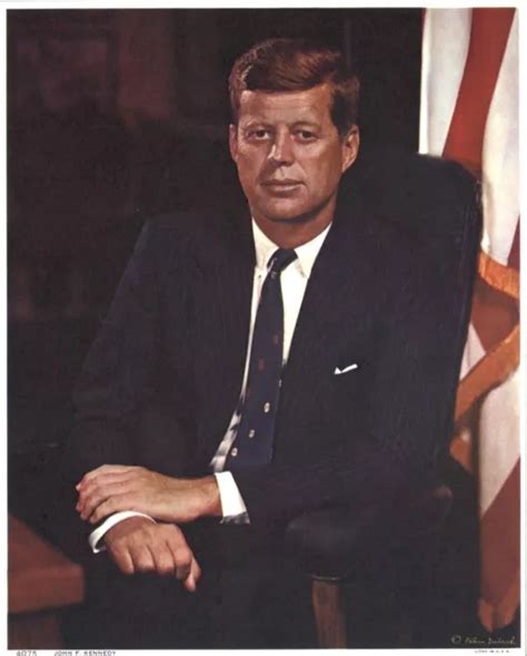1961 John F Kennedy Jfk White House Presidential Portrait Photo Fabian