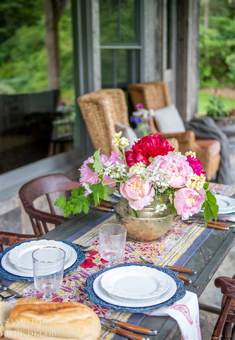 How To Set A Simple French Country Summer Table Sanctuary Home Decor