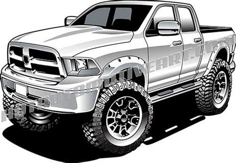 It's no surprise, boys love trucks. Dodge clipart lifted truck - Pencil and in color dodge clipart lifted truck