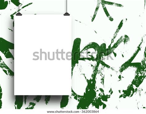 Closeup One Hanged Paper Sheet Clips Stock Illustration 362003864