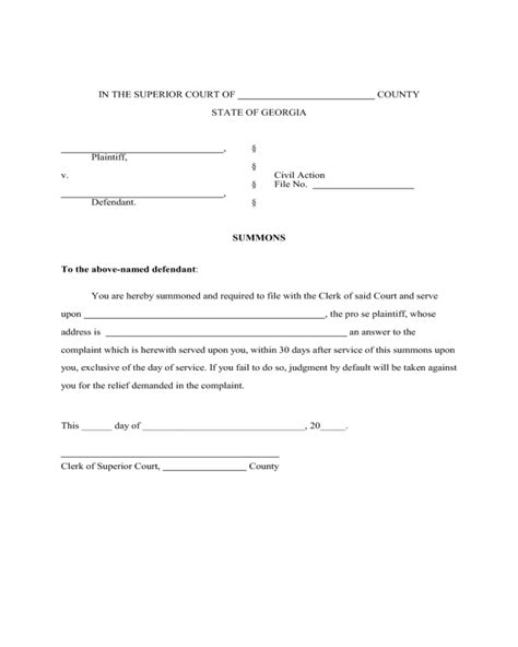 Printable Divorce Papers For Georgia Fill Online Printable Fillable