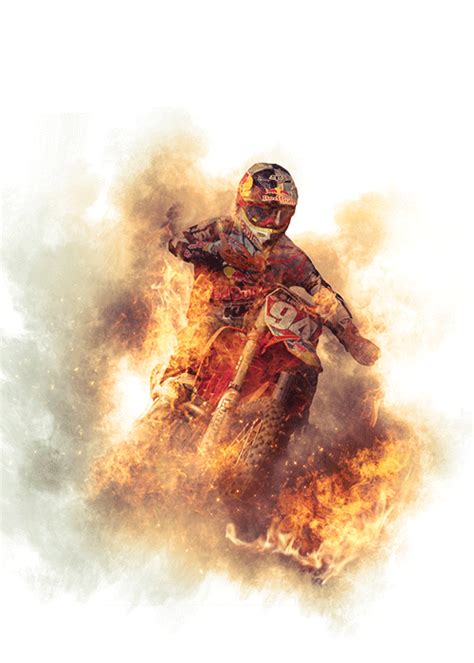 Added Animation To An Earlier Photo Motocross Sport Poster Extreme