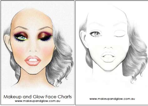 Mac Makeup Looks Blue Makeup Paper Makeup Mac Face Charts Makeup