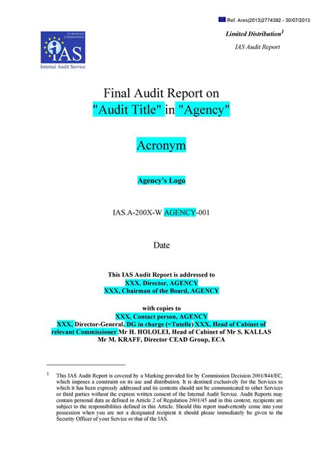 50 Free Audit Report Templates Internal Audit Reports Templatelab