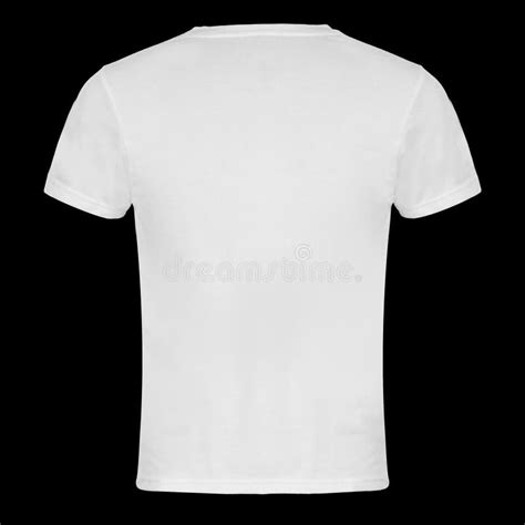 White T Shirt Template Front And Back On A Black Vector Image Vlrengbr