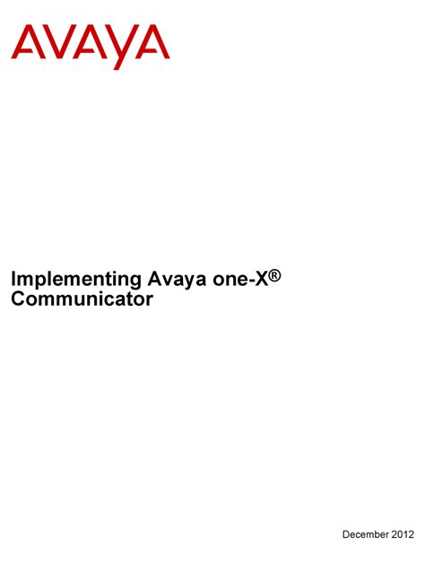 Avaya One X Manual Pdf Download Manualslib