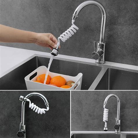 360 Rotatable Water Saving Faucet Extenders Wash Tools Extension Of The