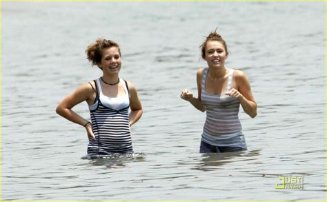 Miley Cyrus And Lucas Till Hit The Beach Photo 1265251 Lucas Till