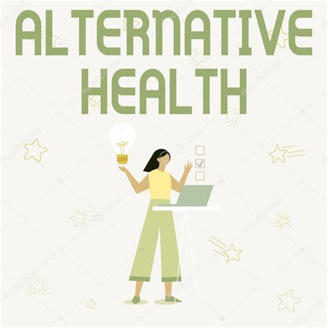 Texto A Mano Salud Alternativa Palabra Para Las Prácticas Médicas Que
