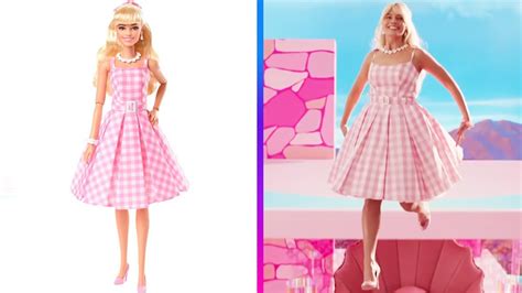 Barbie The Movie Doll Pink Gingham Dress Margot Robbie Collectible 2023 Bako Sante Be