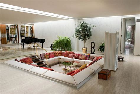 Sunken Living Rooms Step Down Conversation Pits Ideas Photos