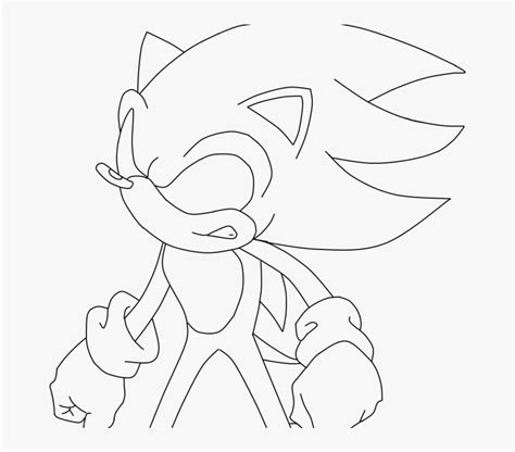 Dark Sonic Coloring Pages Png Download Dark Sonic Coloring Page