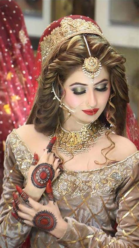 Dulhan Makeup By Kashif Aslam Pakistani Bridal Hairstyles Pakistani