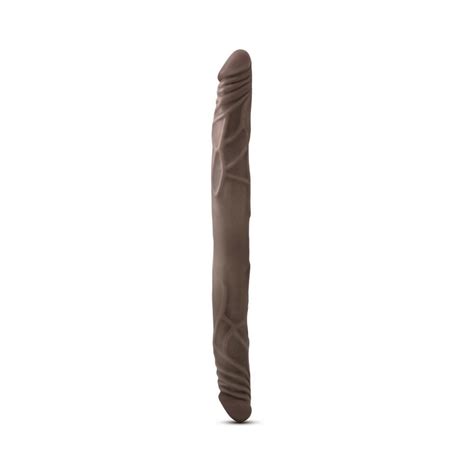 dr skin 14 inches double dildo chocolate