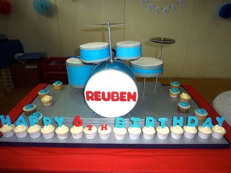 Images Of Buttercream Cakes With A Guitar And Drum Little Miss